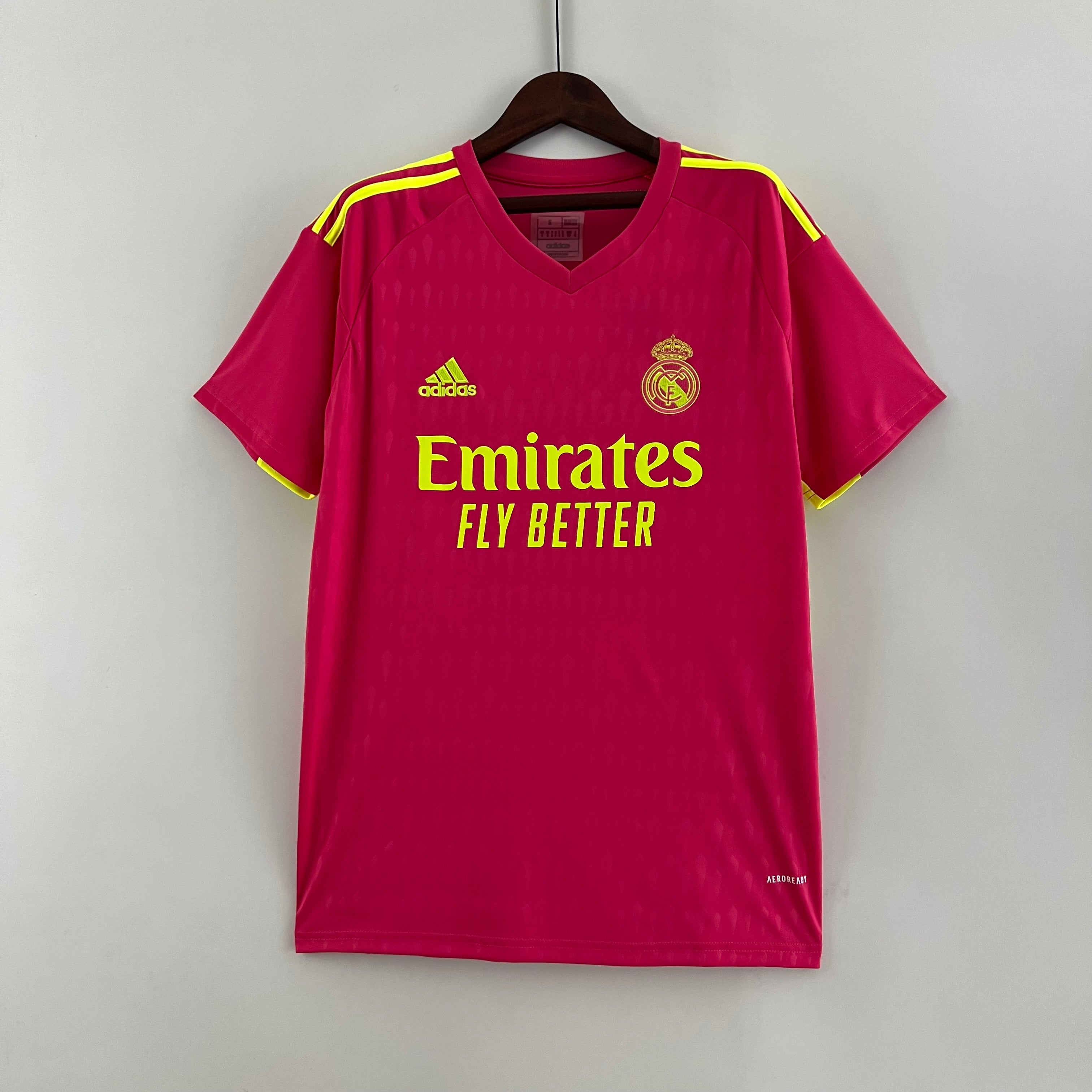 23 24 Goalkeeper Real Madrid Red Kit Theftblkits