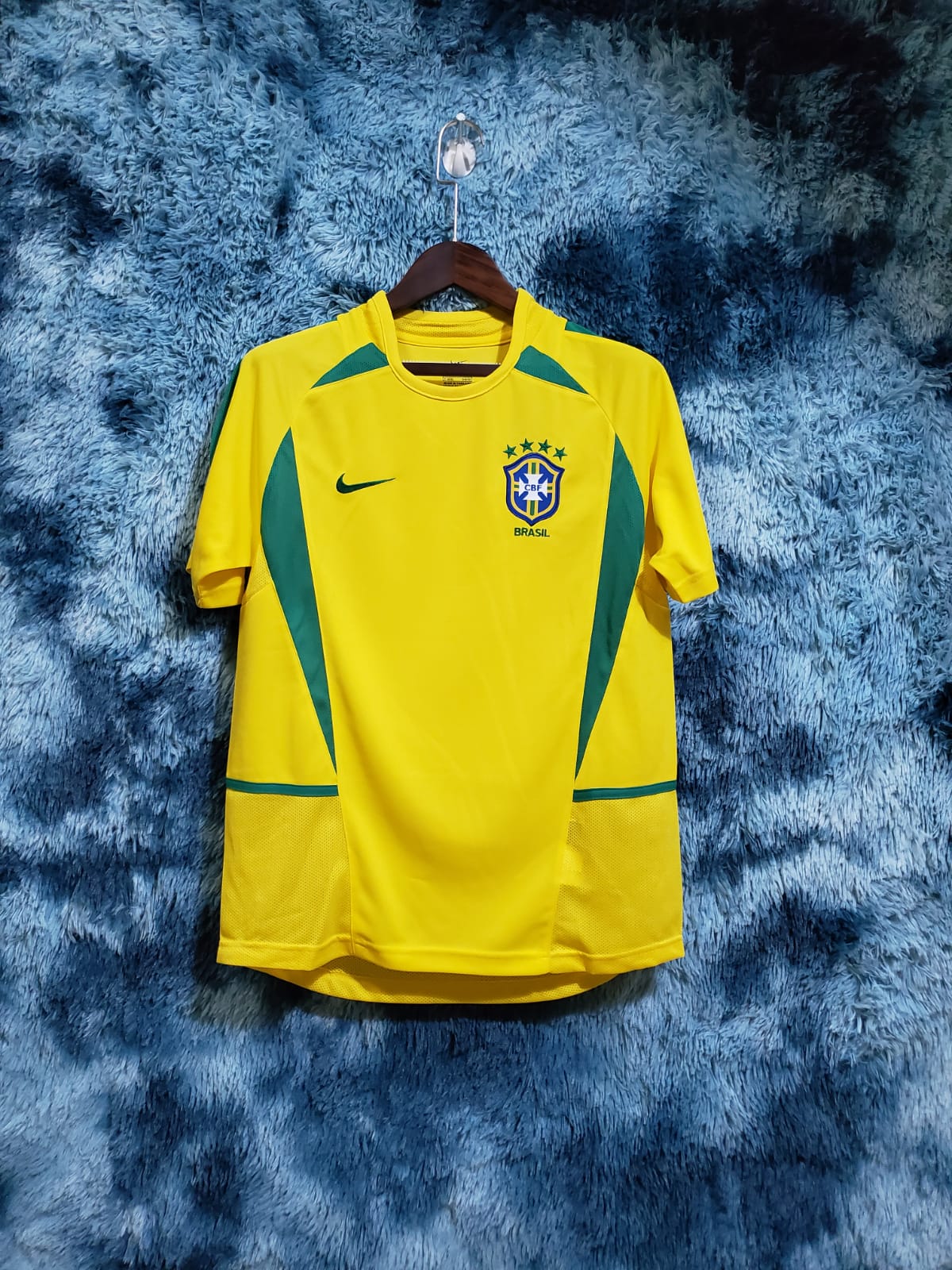 Retro Brazil 2002 World Cup Home Kit