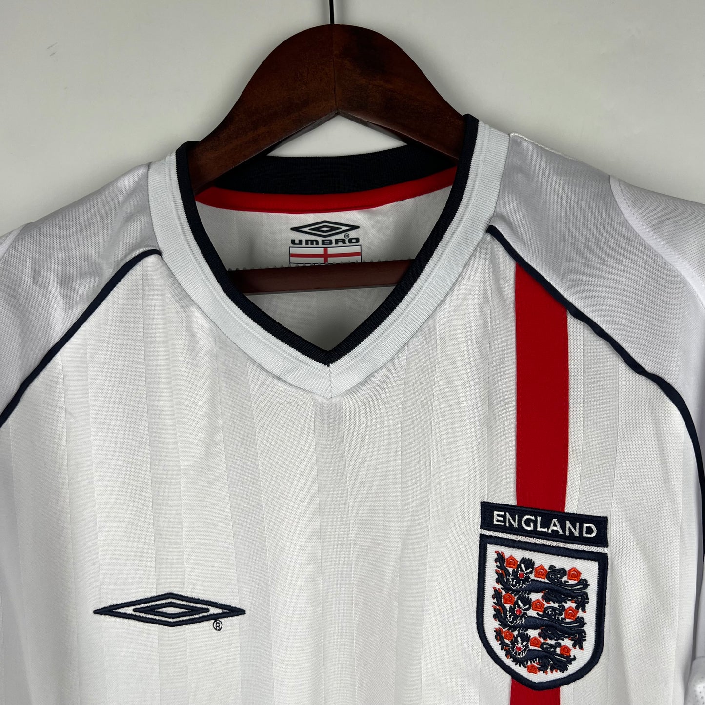 Retro Long Sleeve England 2002 Home Kit