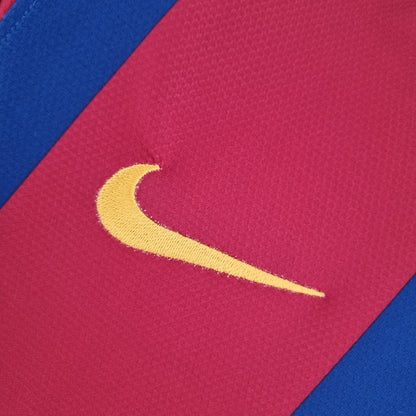 Retro Barcelona Long Sleeve 10/11 UEFA Champions League Home Kit