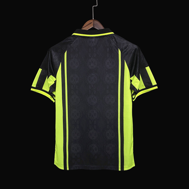 Retro 1996 Dortmund Away Black Kit