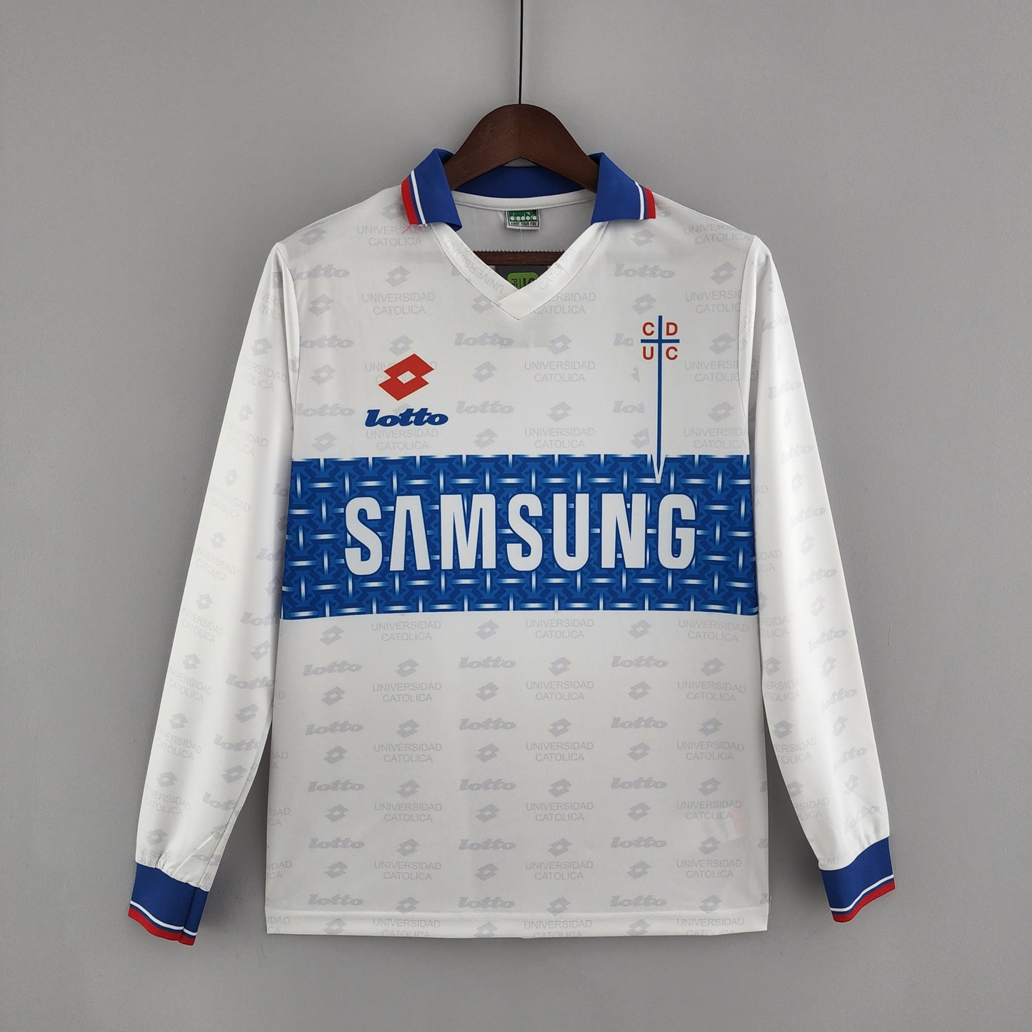 Retro 1996 Manica lunga Deportivo Universidad Católica Terza trasferta 