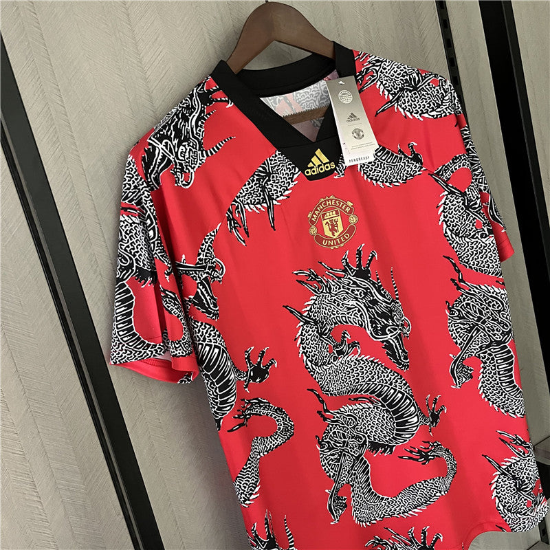 Retro 2019-20M-U Chinese Dragon Red Jerseys Kit