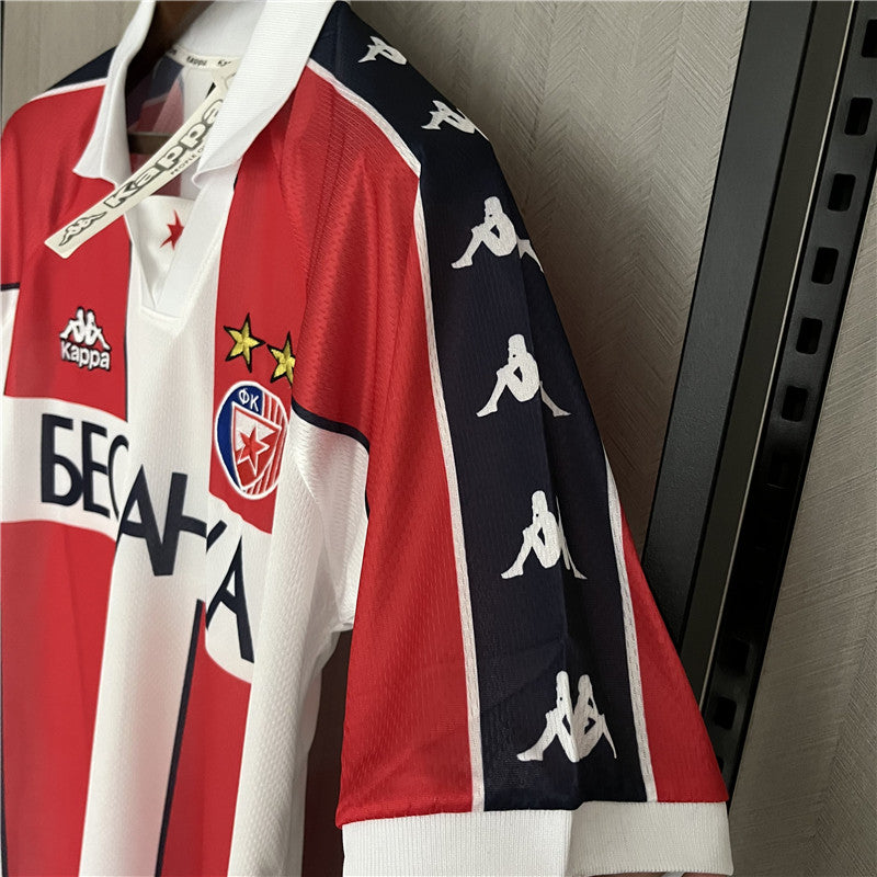 Retro 1995-97 Belgrade Red Star Home Jerseys Kit