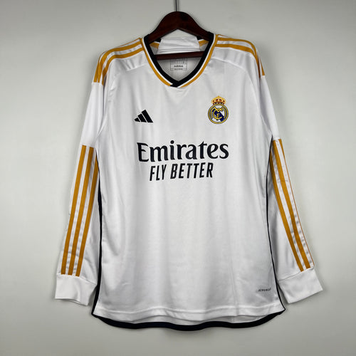 Real Madrid 23/24 Home Long Sleeve Kit