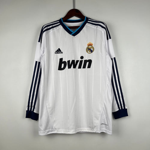 Retro Real Madrid 12/13 Long Sleeve Home Kit