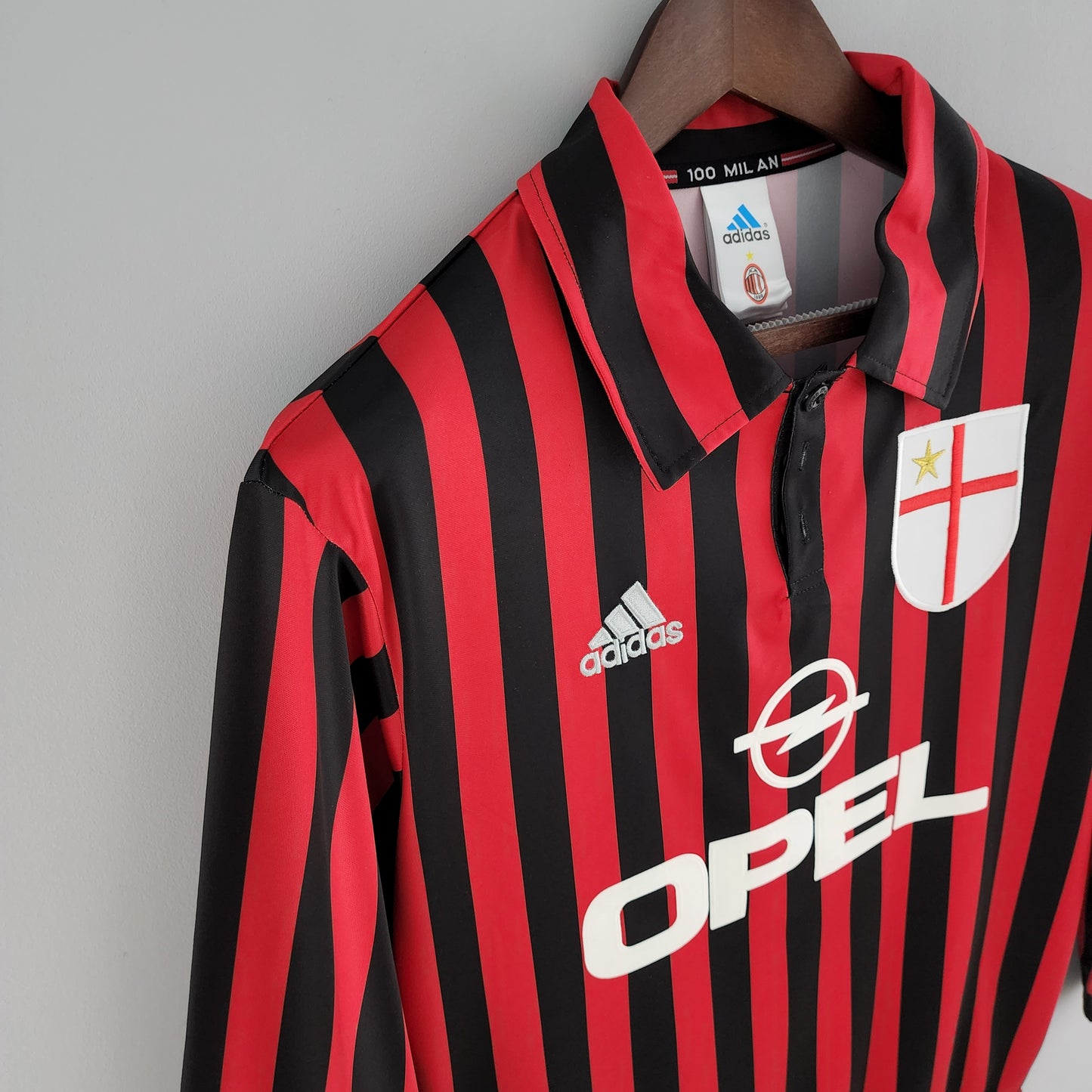 Maglia retrò AC Milan 99/00 Home, manica lunga 