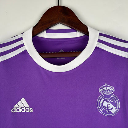 Retro Long Sleeve Real Madrid 16/17 Away Kit