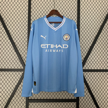 23/24 Long Sleeve Manchester City Home Kit