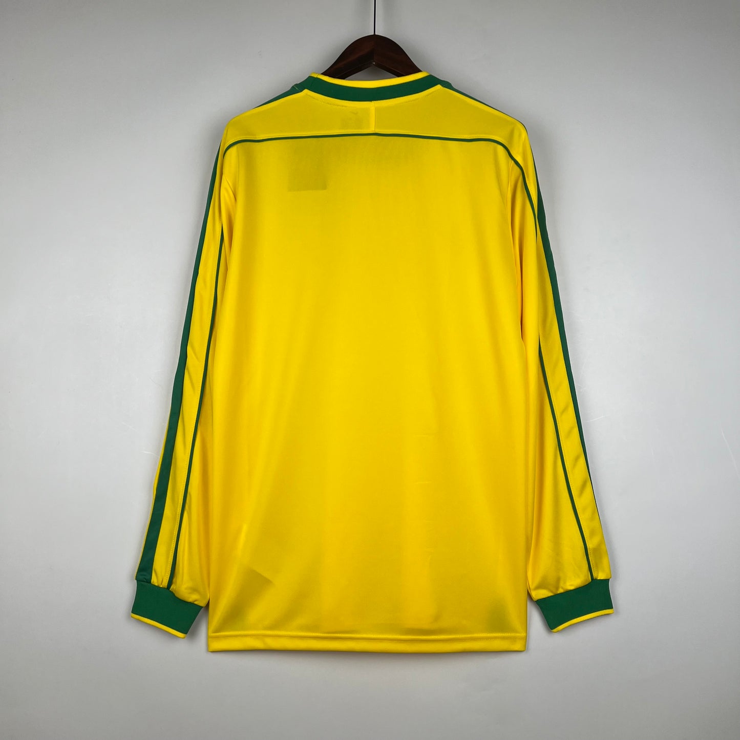 Retro Long Sleeve Brazil 1998 Home Kit