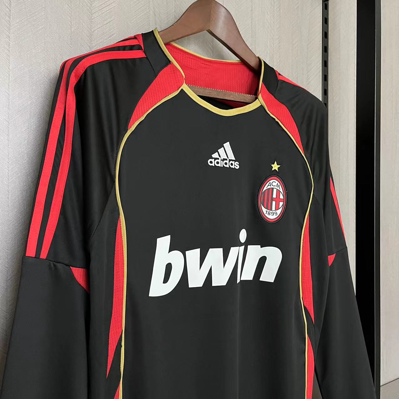 Retro Long Sleeve AC Milan 06-07 Third Kit Long Slevee