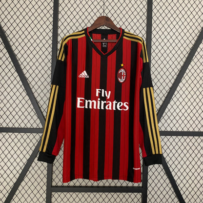 Retro Long Sleeve AC13/14 Milan Home Kit