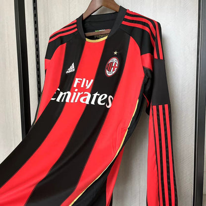 Retro Long Sleeve AC Milan 2000-11 Home Jerseys Kit