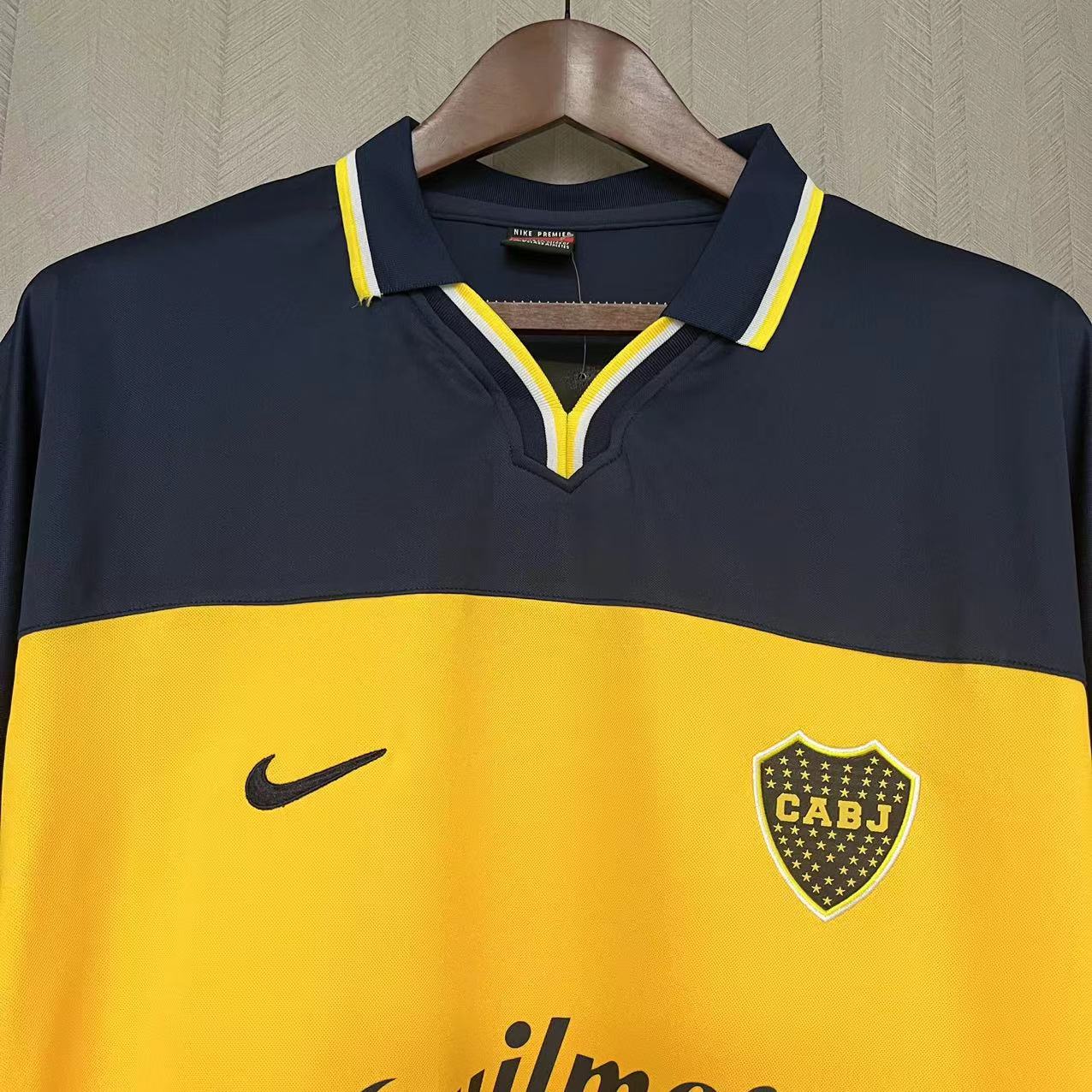 Retro Boca 1990-00 Home Jerseys Kit