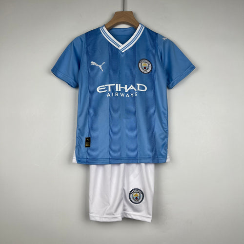 Manchester City Kids 23/24 Home Kit