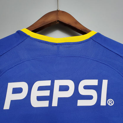 Retro Boca Juniors 03/04 Home Kit Long Sleeve Kit