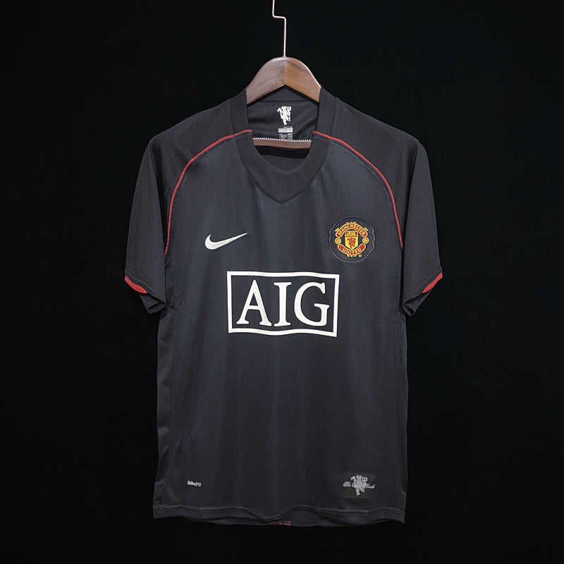 Retro 0708 Man Utd Third Away Black Kit