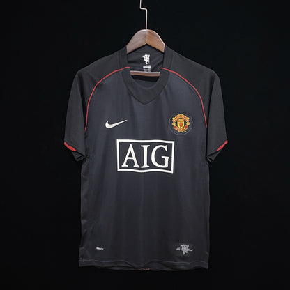 Retro 0708 Man Utd terza trasferta nera 