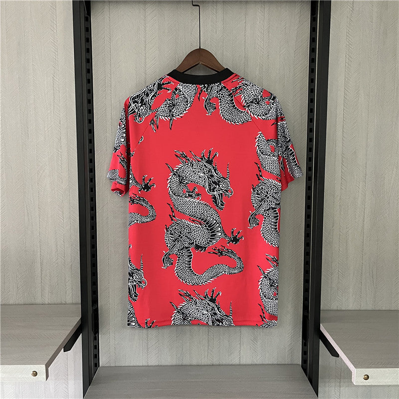 Maglie rosse del drago cinese retrò 2019-20M-U 