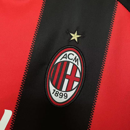 Retro Long Sleeve AC Milan 2000-11 Home Jerseys Kit