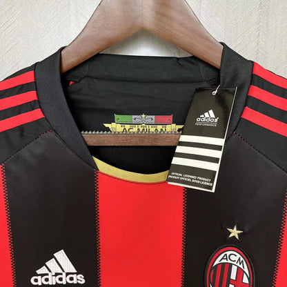 Retro Long Sleeve AC Milan 2000-11 Home Jerseys Kit