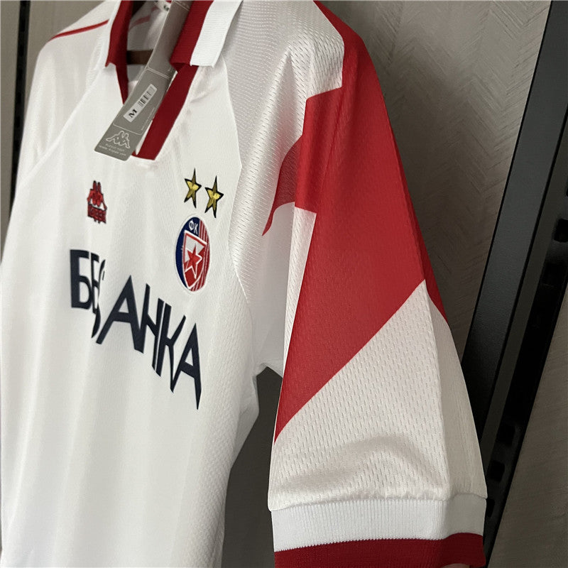 Maglie retrò da trasferta della Stella Rossa di Belgrado 1995-97 