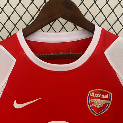 Retro Long Sleeve Arsenal 02/04 Home Kit
