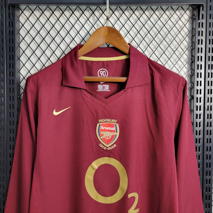 Arsenal 05/06 Home Long Sleeve Kit