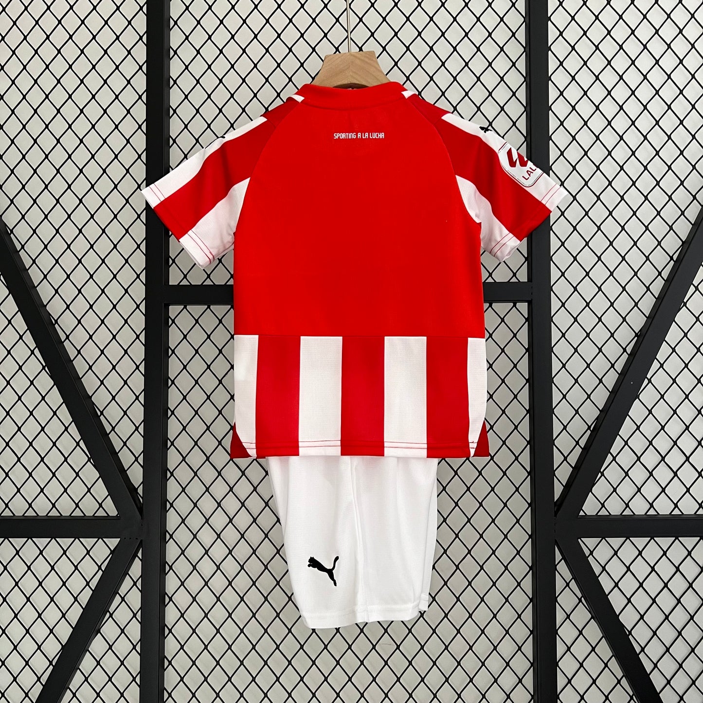 23/24 Sporting Gijon Home - Kids Tshirt Kit