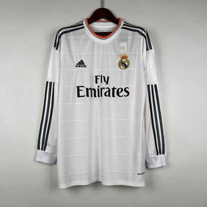 Retro Long Sleeve Real Madrid 13/14 Home Kit