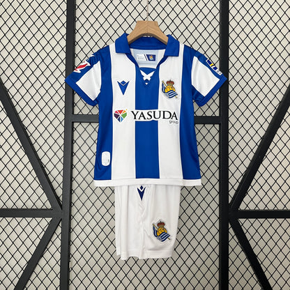 24/25 Kids Real Sociedad Home Kit