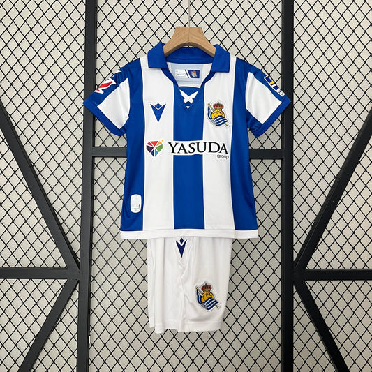 24/25 Kids Real Sociedad Home Kit