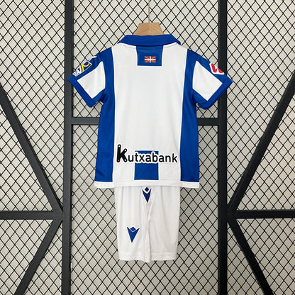 24/25 Kids Real Sociedad Home Kit