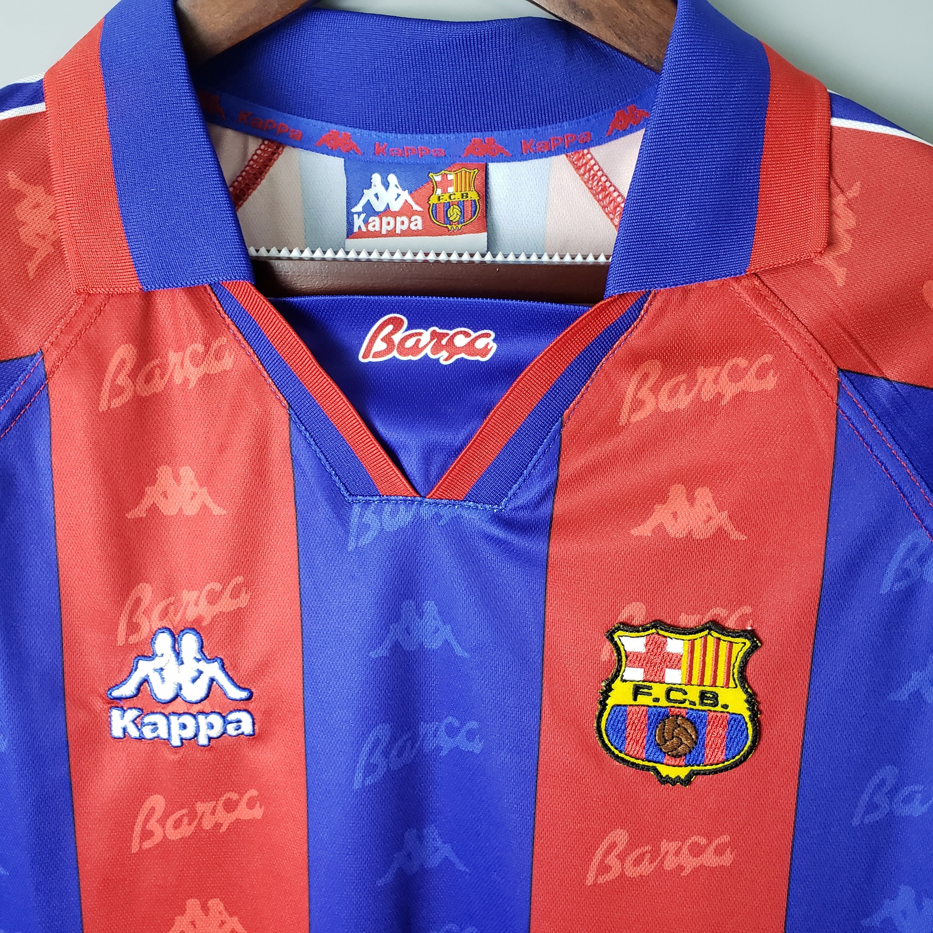 Retro Barcelona 96 97 Home Kit Theftblkits