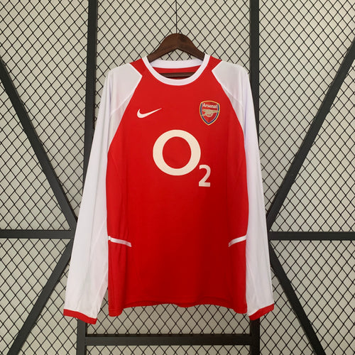 Retro Long Sleeve Arsenal 02/04 Home Kit