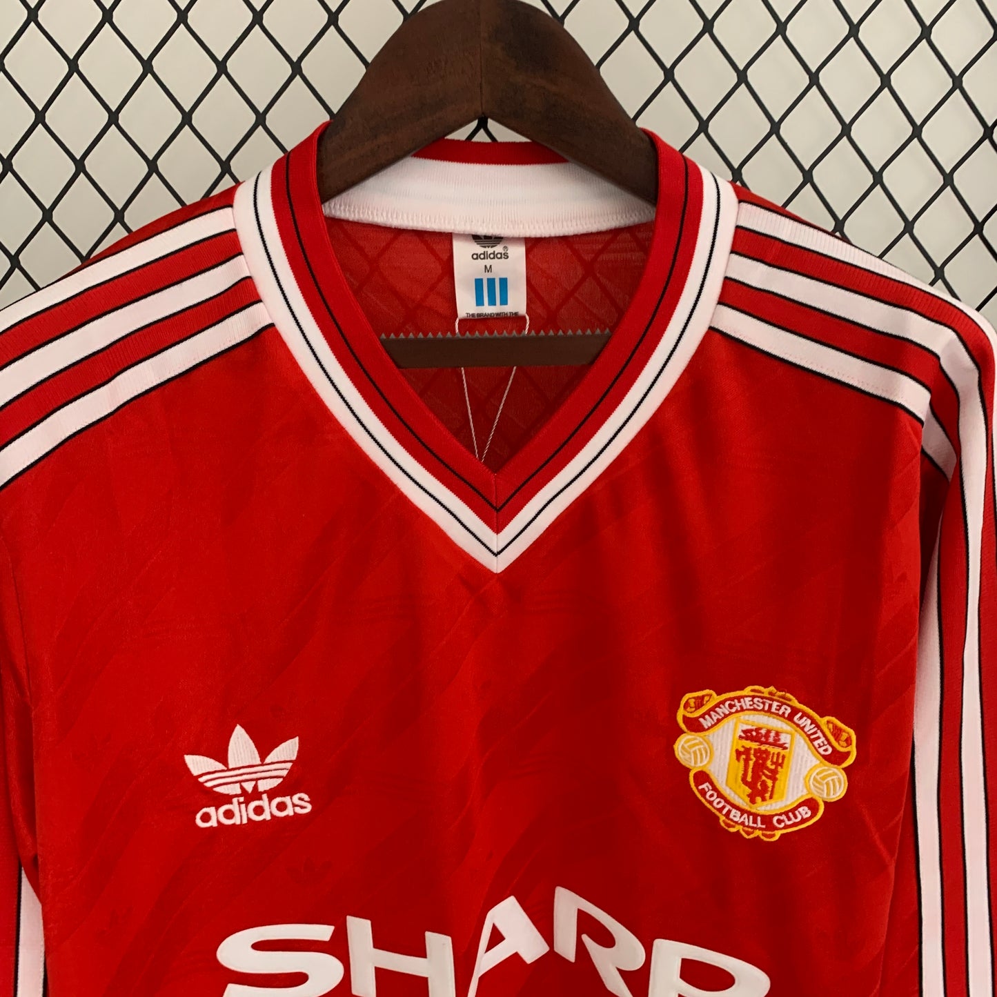 Retro Long Sleeve Manchester United86/88 Home Kit