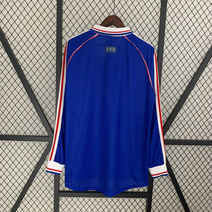 Retro Long Sleeve France 1998 Home Kit