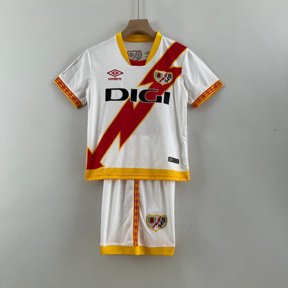 23/24 Kids Rayo Vallecano Home Kit