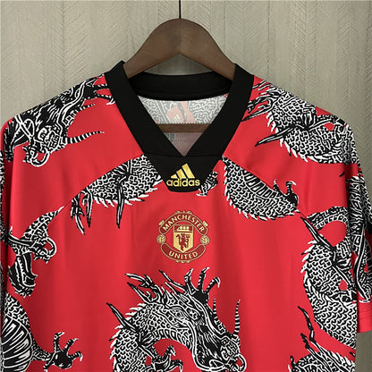 Retro 2019-20M-U Chinese Dragon Red Jerseys Kit