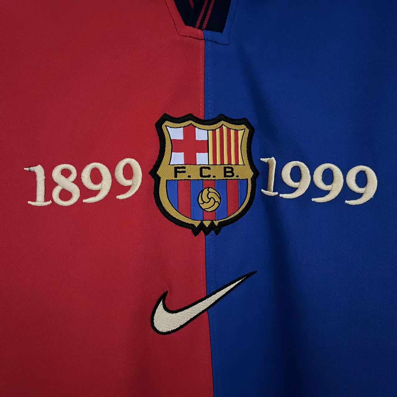 Retro Barcelona 100th Anniversary Version Home Jerseys Kit Theftblkits