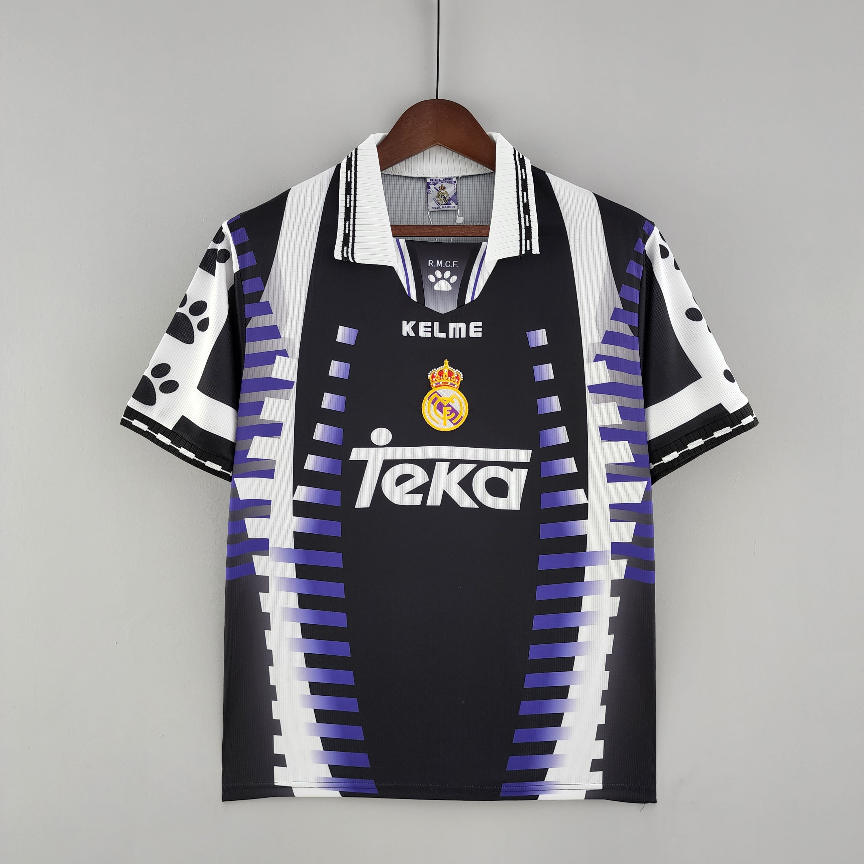 Retro Real Madrid 97 98 Third Away Kit Theftblkits