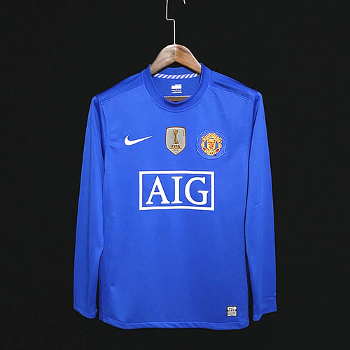 Retro 07-08 Manchester United Away Club World Cup Edition Kit