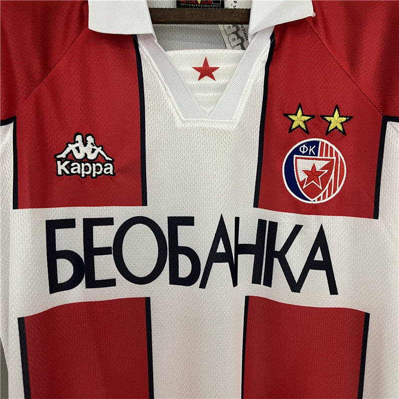 Retro 1995-97 Belgrade Red Star Home Jerseys Kit