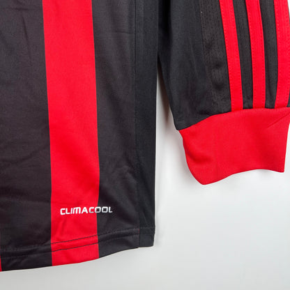 Retro Long Sleeve AC Milan 09/10 Home Kit
