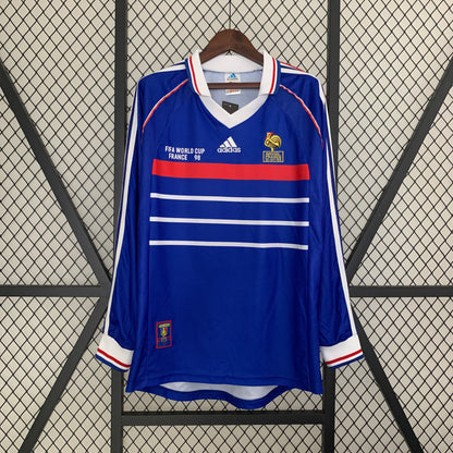 Retro Long Sleeve France 1998 Home Kit