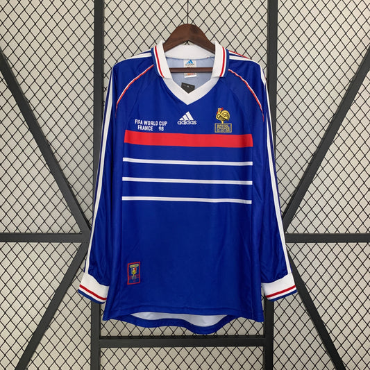 Retro Long Sleeve France 1998 Home Kit