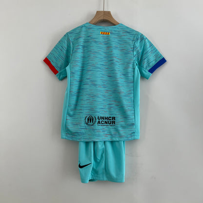 23/24 Kids Barcelona Third Away Kit