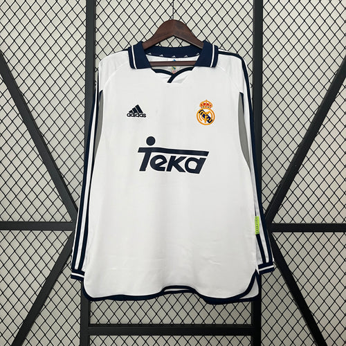 Retro Long Sleeve Real Madrid 00/01 Home Kit