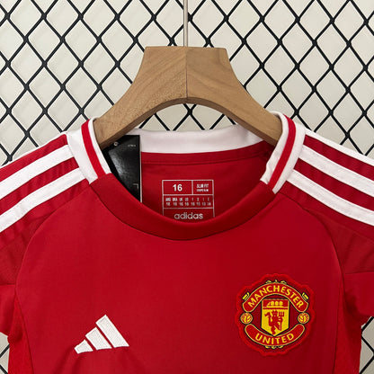 24/25 Kids Manchester United Home Kit