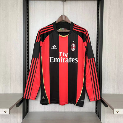 Retro Long Sleeve AC Milan 2000-11 Home Jerseys Kit